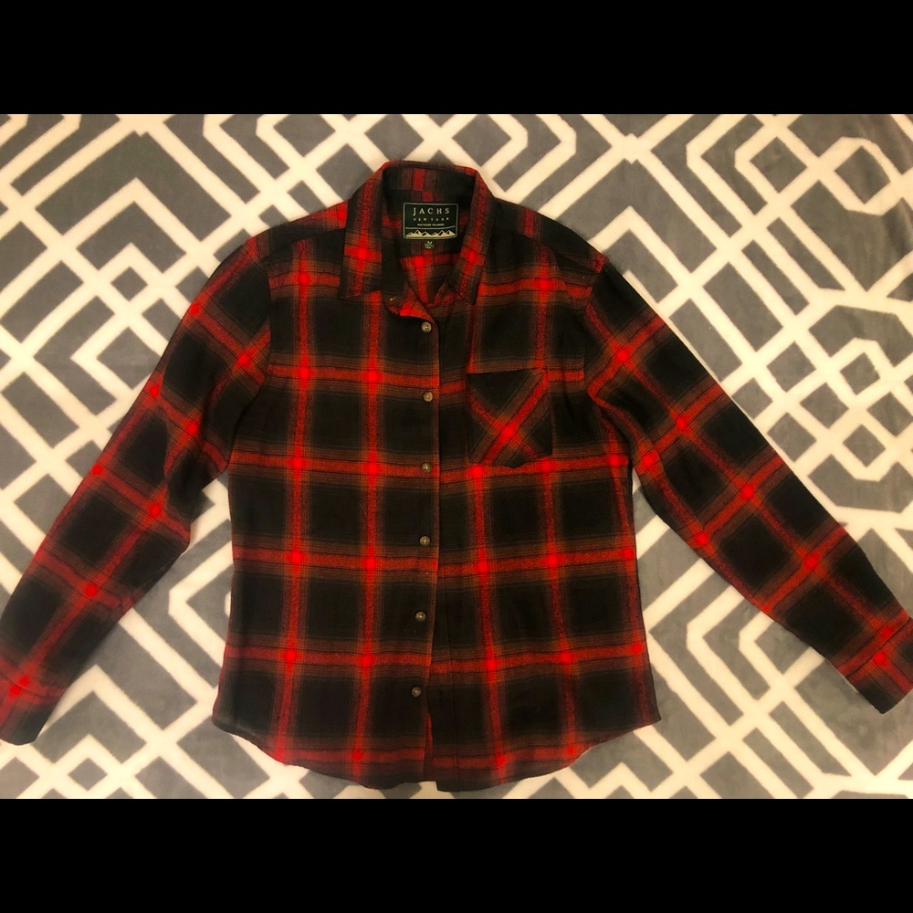 Men’s Red & Black Flannel - M